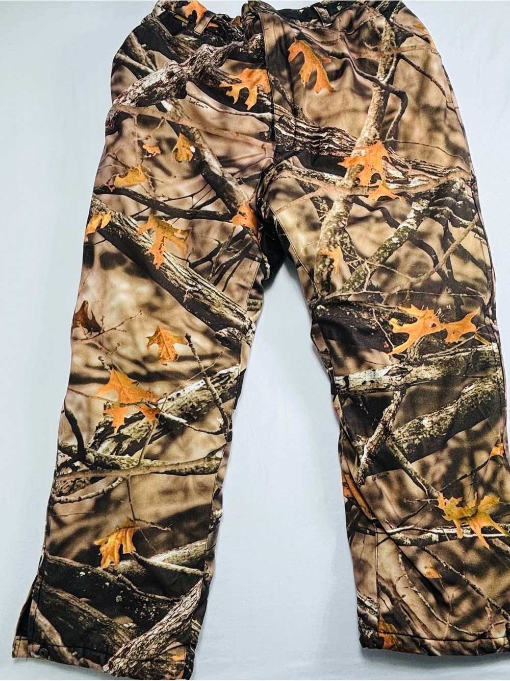 Camo Hunting Pants with Oak Leaf Pattern - Brown & Tan
